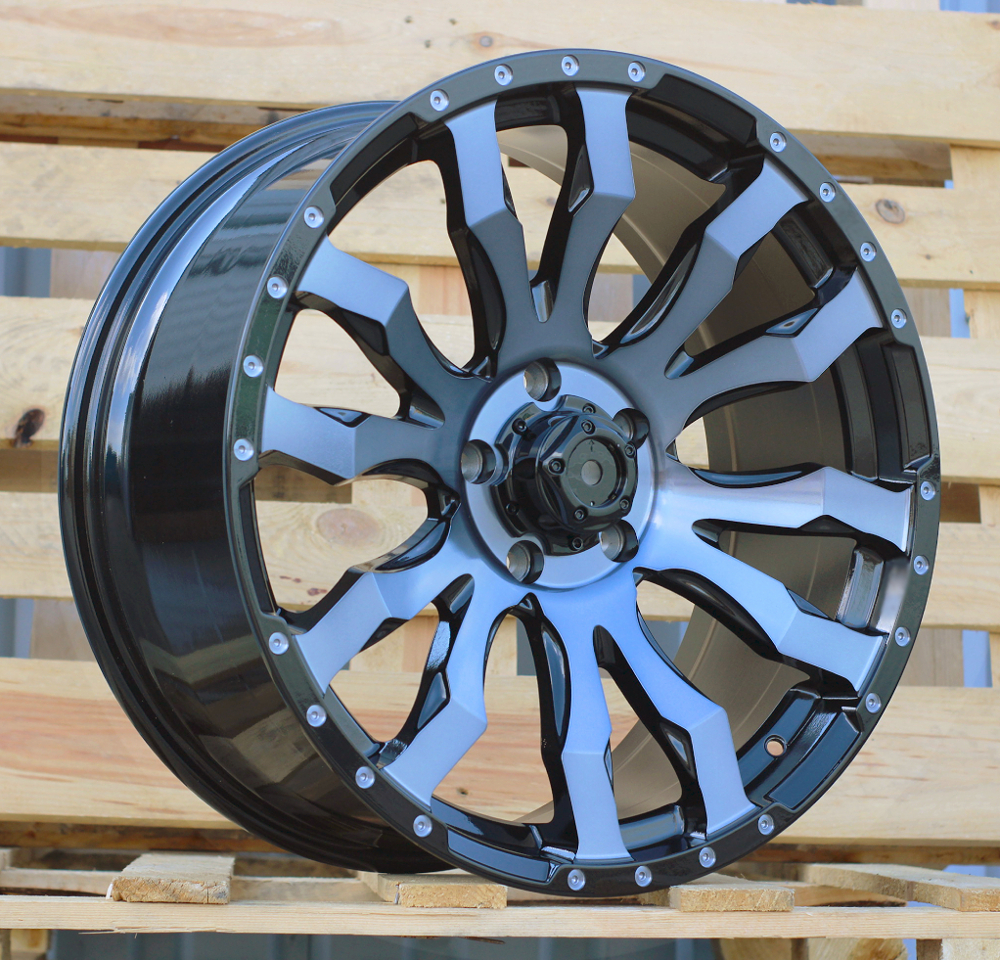 R20x9  6X139.7  ET  35  110.1  I0215B  Black+Double Tinted Face (BLDTF)  For 4X4  (K8)
