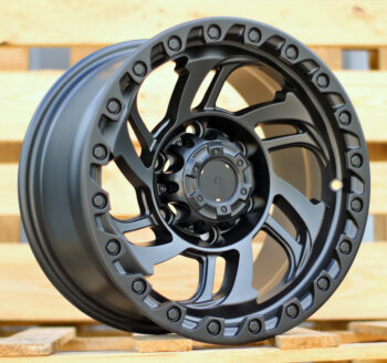 R15x8  6X139.7  ET  0  110.1  A6278  Black Half Matt (BLHM)  For 4X4  (P)