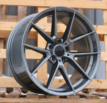 R20x9.5  5X120  ET  40  72.6  HE761  (FBX124)  Gun Metal (GM)  For BMW  (Z7)  (HYBRID FORGED (Front+Rear))