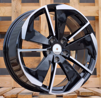 R18x8  5X112  ET  45  57.1  I5579  Black Polished (MB)  For SKODA  (K7)