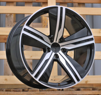 R22x9  5X130  ET  29  66.5  I5664  Black Polished (MB)  For PORCH  (A)  (NEW Macan II (XAB) Rear+Front)