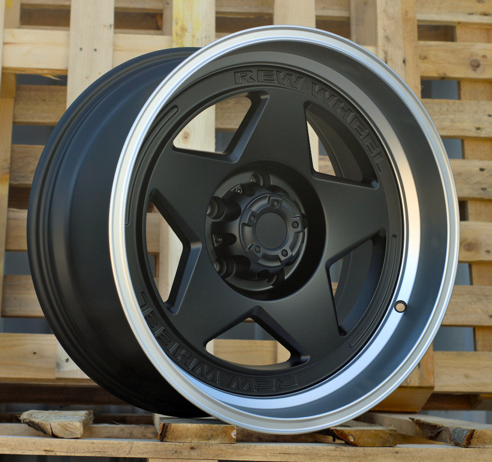 R18x9  6X114.3  ET  0  66.1  JT274  Black Matt (BM)  For 4X4  (K3)  (MB+MACHINE LIP)