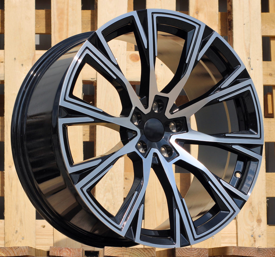 R19x8  5X112  ET  26  66.6  D1130  Black Polished (MB)  For BMW  (K3)  (Rear+Front)