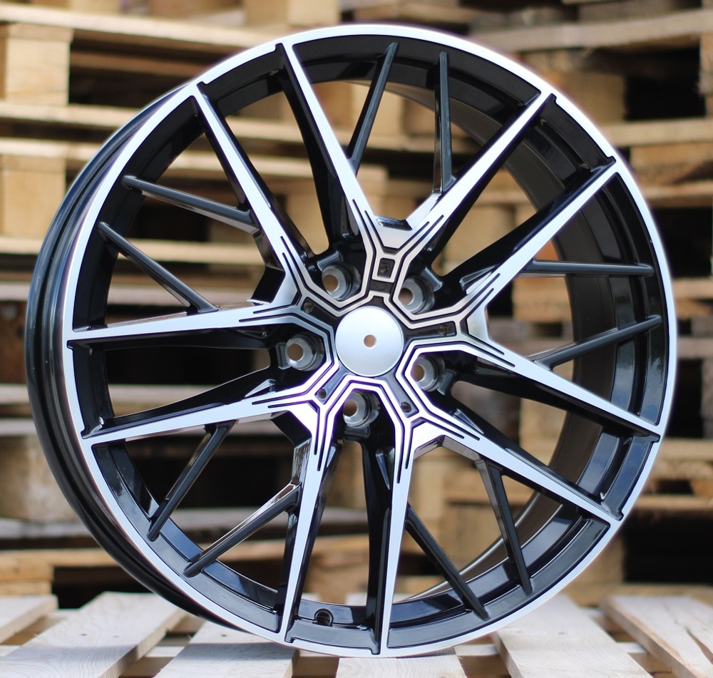 R19x8  5X120  ET  45  72.6  H5080  (9392)  Black Polished (MB)  For BMW  (K3)