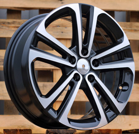 R17x7 5X108 ET 50 65.1 B5959 Black Polished (MB) For CITRO (P+K4) (HYBRID FORGED)