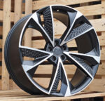 R22x9.5 5X112 ET 20 66.5 B1566 (IND5456) Black Polished Matt (MBM) For AUD (K7)