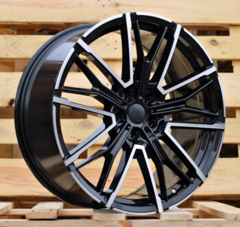 R18x8  5X112  ET  30  66.6  3S1284  (F8817)  Black Polished (MB)  For BMW  (Z6)  (HYBRID FORGED)