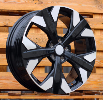 R19x7.5  5X114.3  ET  51  67.1  YF5699  Black Polished (MB)  For KIA  (P1)  (HYBRID FORGED)