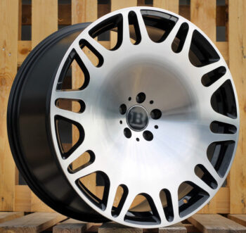 R22x9  5X112  ET  32  66.6  XE629  Black Polished (MB)  For MER  (K4+P1)  (HYBRID FORGED New BRABUS (Front+Rear))