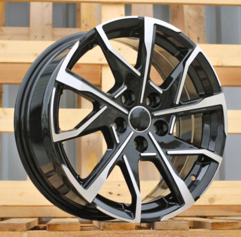 R17x7  5X114.3  ET  38  60.1  YF1159  (A5911)  Black Polished (MB)  For TOYOT  (P)