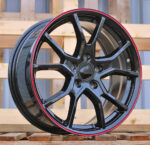 R17x7.5  5X114.3  ET  45  64.1  B1418  (IN5381)  Black+Red Line (BR)  For HOND  (K8)