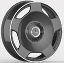 R22x10  5X112  ET  44  66.6  F5133  Black Half Matt+Polished Lip (BLHMPL)  For MER