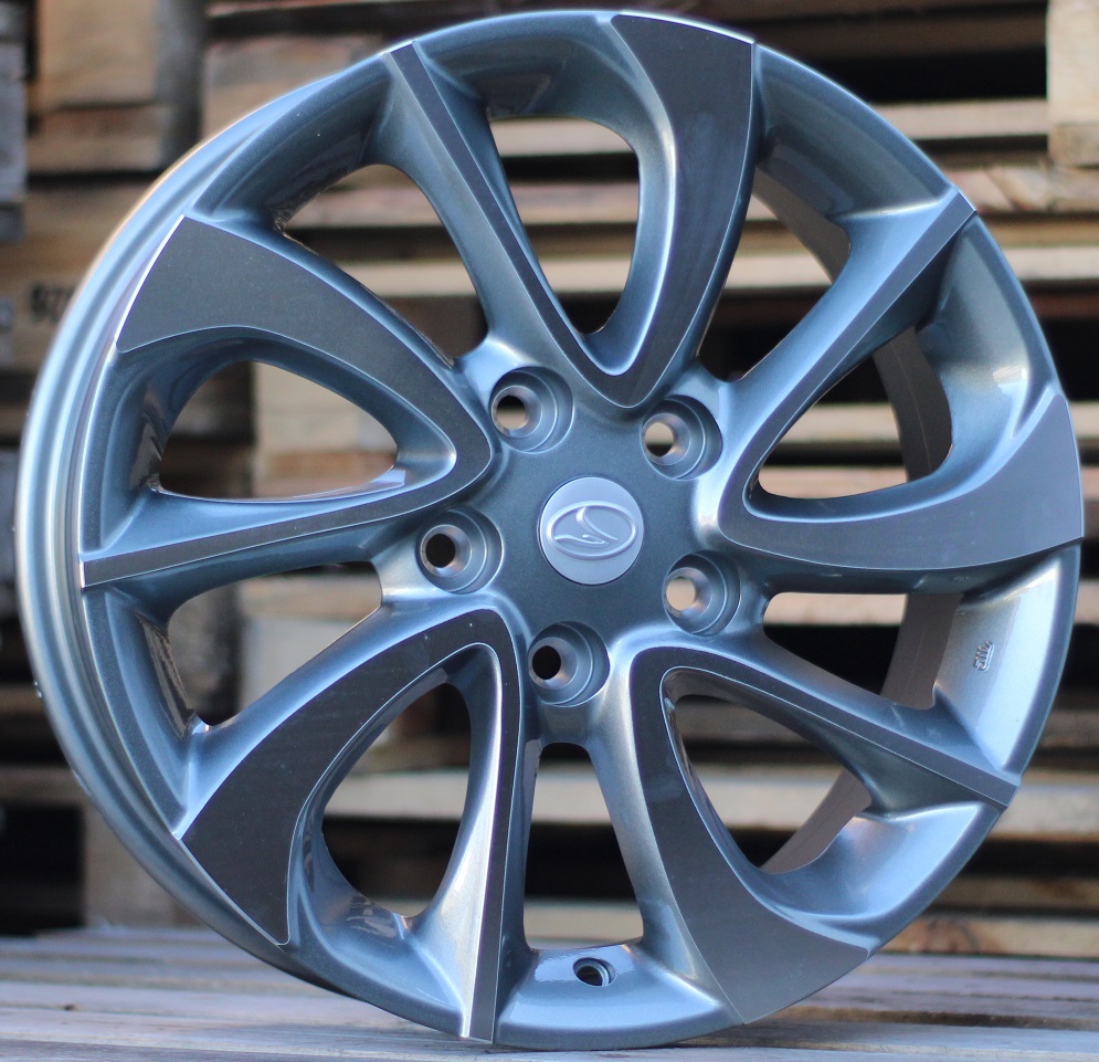 R16x6  5X114.3  ET  41  67.1  F0233  Grey Polished (MG)  For KIA  (K7)  ((AKC 55 Eur))