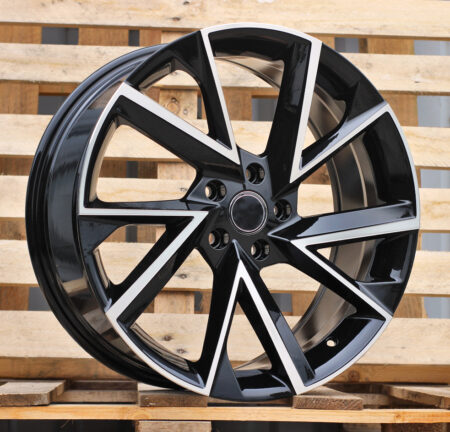 R18x7.5 5X100 ET 46 57.1 FE181 (IN0262) Black Polished (MB) For SKODA (A)