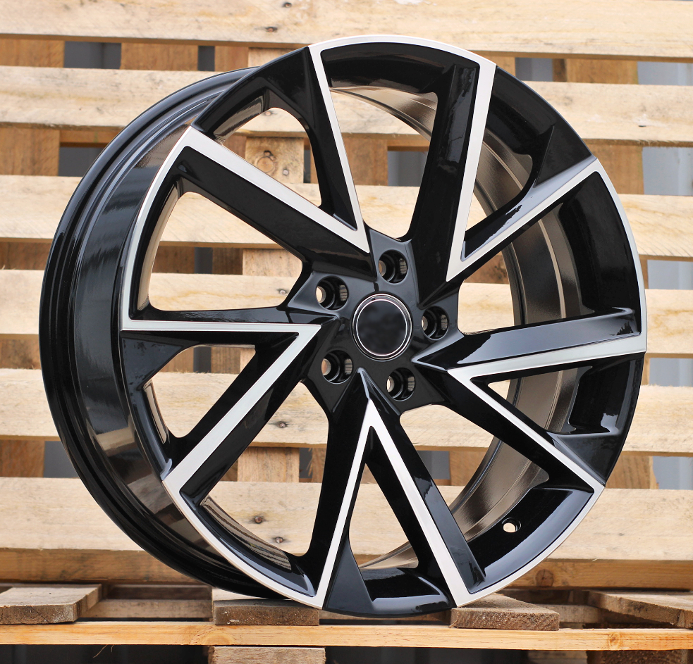 R19x8  5X112  ET  40  57.1  FE181  (IN0262)  Black Polished (MB)  For SKODA  (P2+M)