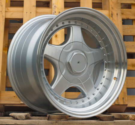 R17x10  5X120  ET  20  74.1  7813R  Silver+Polished Lip (SP)  For BMW  (Z6)  (BBS Style Rear+Front)