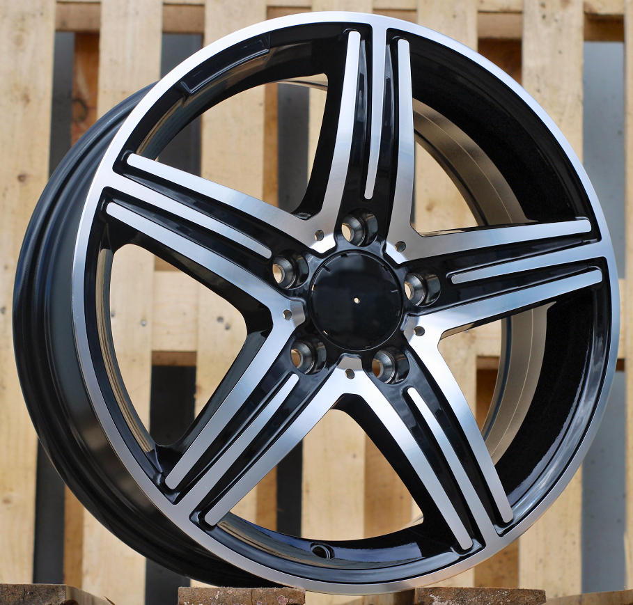 R16x6.5  5X112  ET  49  66.6  XFA11  Black Polished (MB)  For MER