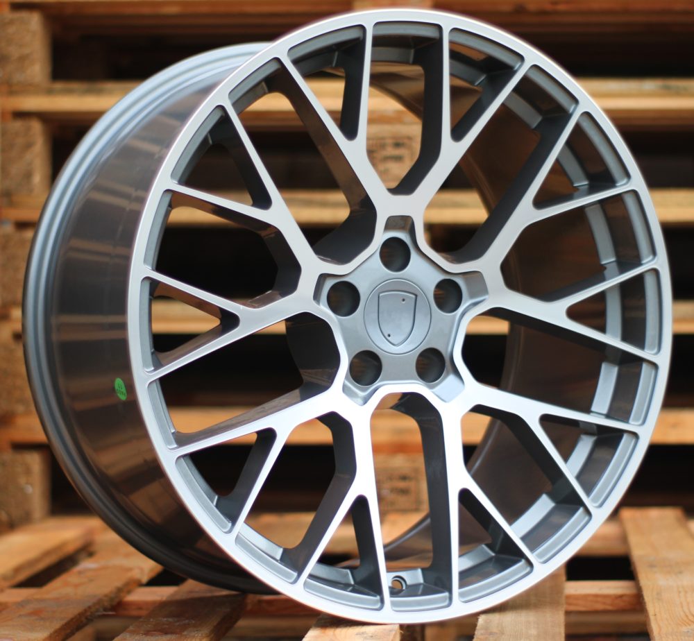 R20x10  5X112  ET  19  66.5  BK998  (SLY005)  Grey Polished (MG)  For PORCH  (K7)  (Rear+Front)