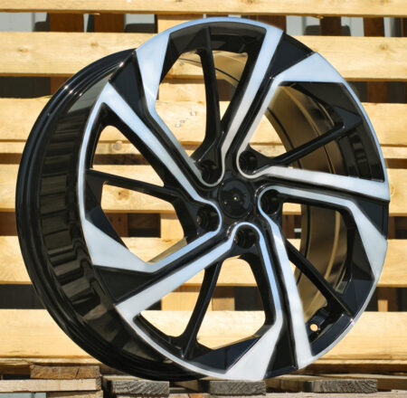 R19x7.5 5X114.3 ET 45 66.1 D1981 Black Polished (MB) For NISS (Z2+Z4) (Qashqai NEW Model)