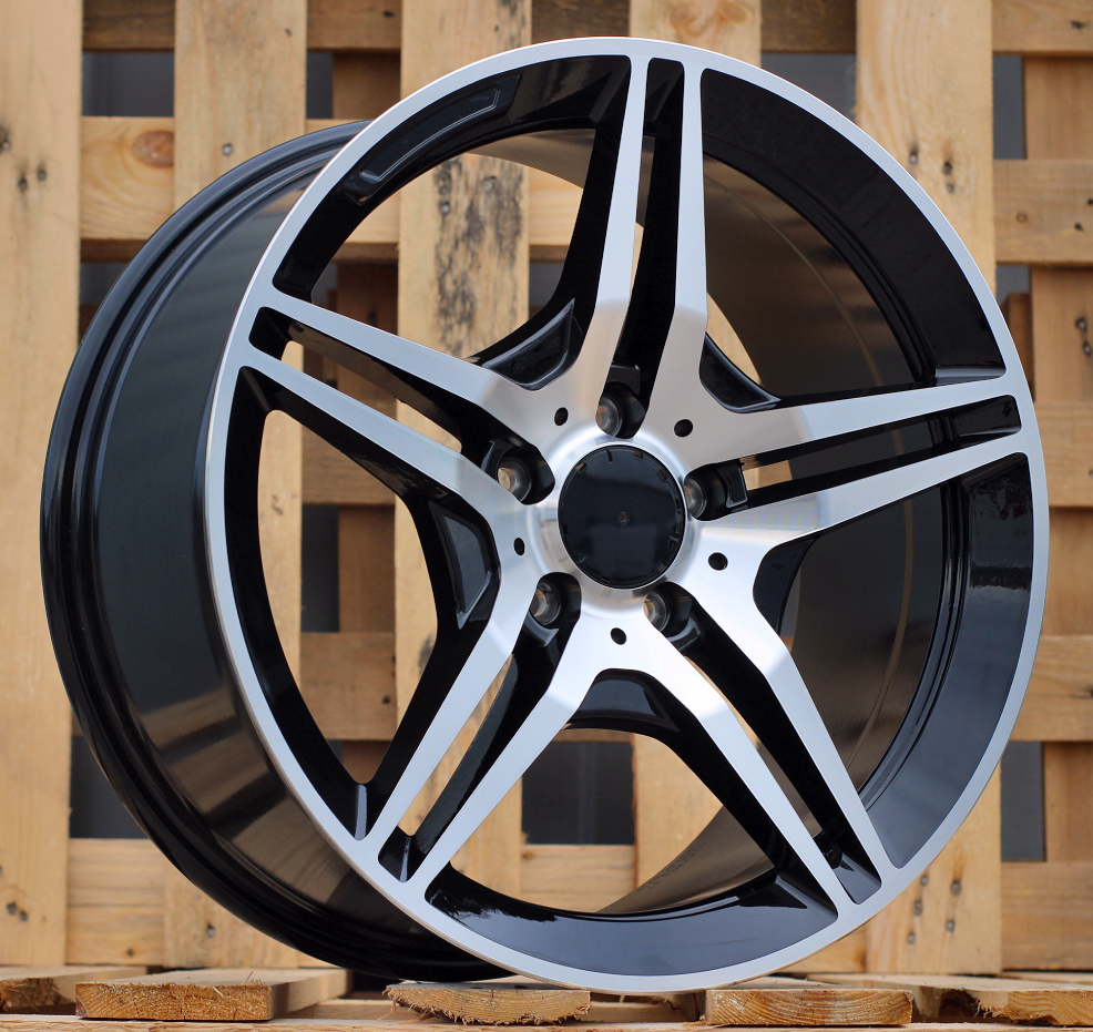 R18x8.5  5X112  ET  45  66.6  BK197  (DW8500)  Black Polished (MB)  For MER  (K3)