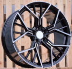 R19x8.5  5X112  ET  25  66.6  A5602  Black Polished (MB)  For BMW  (K4)  (Rear+Front)
