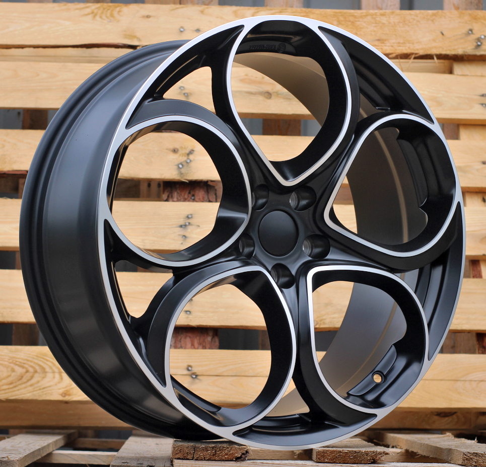 R19x8  5X110  ET  34  65.1  L2387  Black Polished Half Matt (MBHM)  For ALFA  (P1)