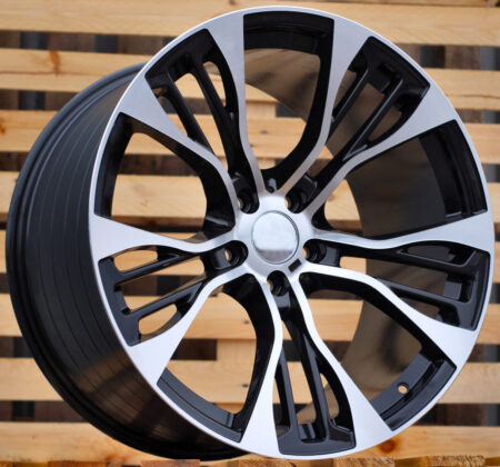 R21x10  5X120  ET  40  74.1  BK851  (FR765)  Black Polished (MB)  For BMW  (P1+P)  (Rear+Front)