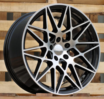 R18x8.5  5X120  ET  35  72.6  B5167  Black Polished (MB)  For BMW  (Z7)  (REAR+FRONT)