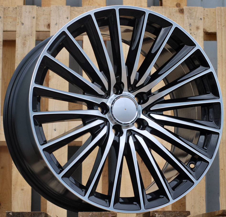 R19x8  5X112  ET  40  66.6  B5909  Black Polished (MB)  For MER  (K4+P+K2)  ())