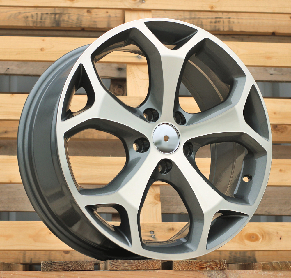 R16x6.5  5X108  ET  50  63.4  BK386  Grey Polished (MG)  For FORD  (R+K4)