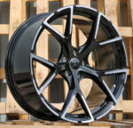 R18x8  5X112  ET  39  57.1  3S5997  Black Polished Half Matt (MBHM)  For AUD  (K2)  (HYBRID FORGED)