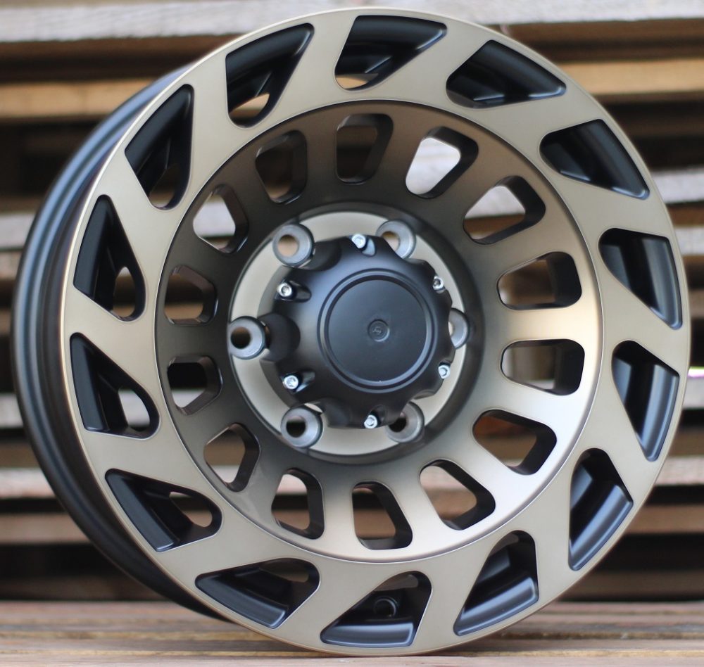 R15x8  6X139.7  ET  0  110.1  L2143  Black+Bronze Polish (BLBR)  For 4X4  (R)