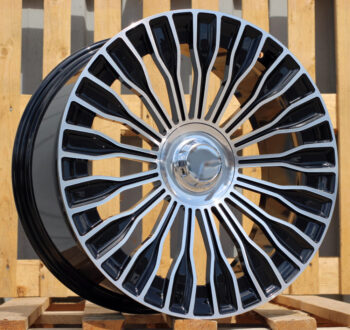 R19x9.5  5X112  ET  43.5  66.6  I0313  (XF116)  Black Polished (MB)  For MER  (K4+P2)  (HYBRID FORGED (Front+Rear))
