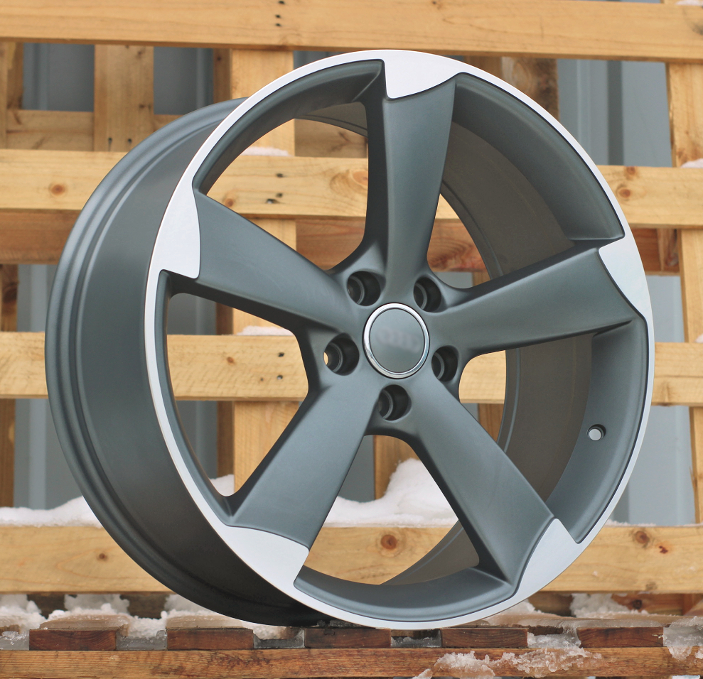 R17x7.5  5X112  ET  35  66.5  BK217  Grey Polished Half Matt (MGHM)  For AUD  (D4)