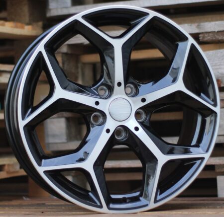 R18x7.5  5X112  ET  51  66.6  L1623  Black Polished (MB)  For BMW  (P1)  (X1)