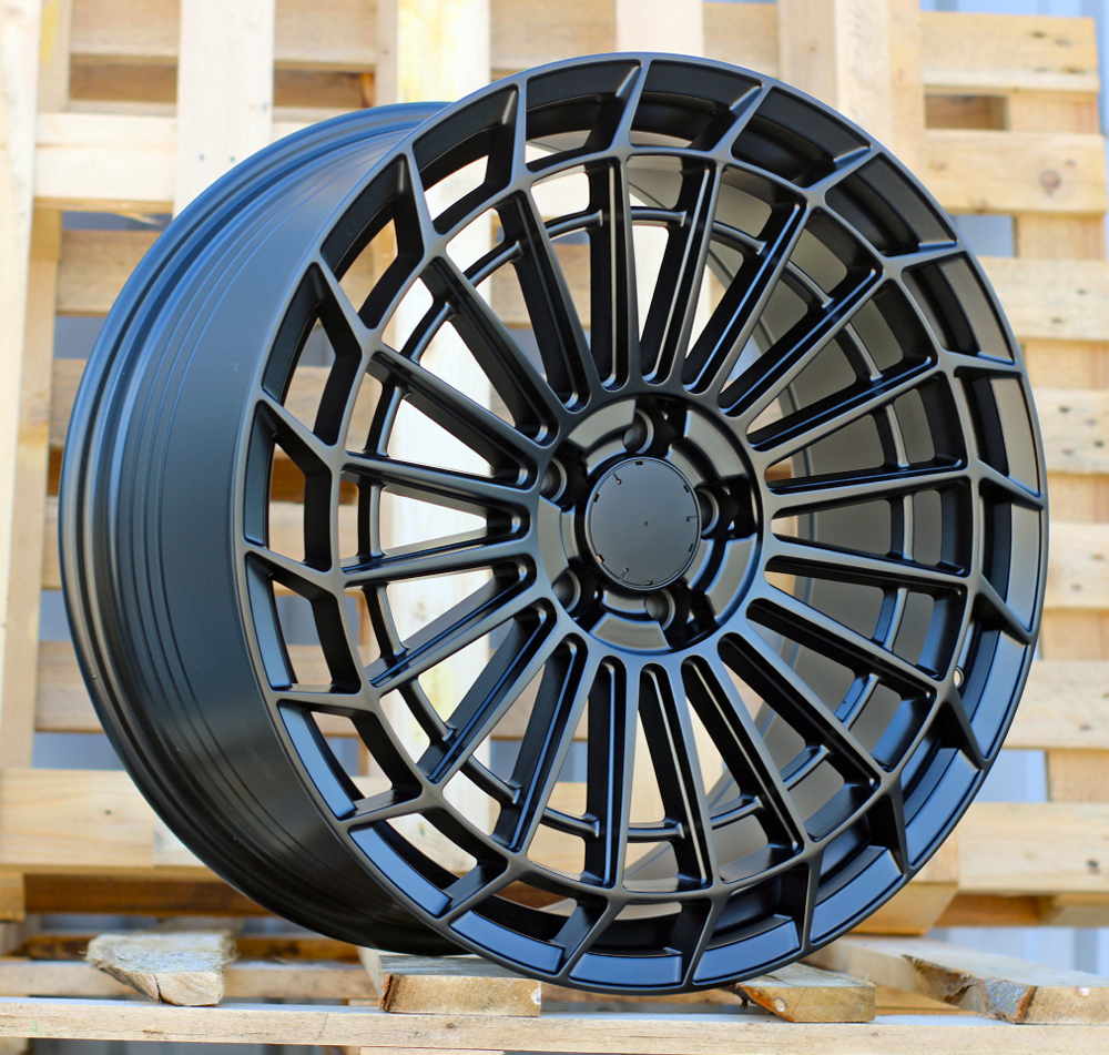 R19x9.5  5X112  ET  38  66.6  FBX162  (YF0359)  Black Half Matt (BLHM)  For MER  (A)  (HYBRID FORGED Rear+Front)