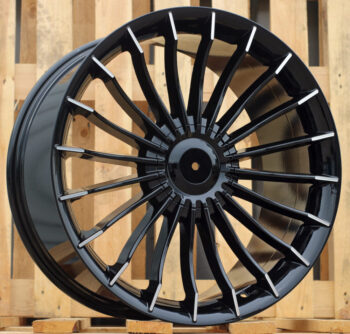 R17x8  5X120  ET  15  74.1  BK273  (BY1023)  Black Polished (MB)  For BMW  (P+Z3+Z1)  ())