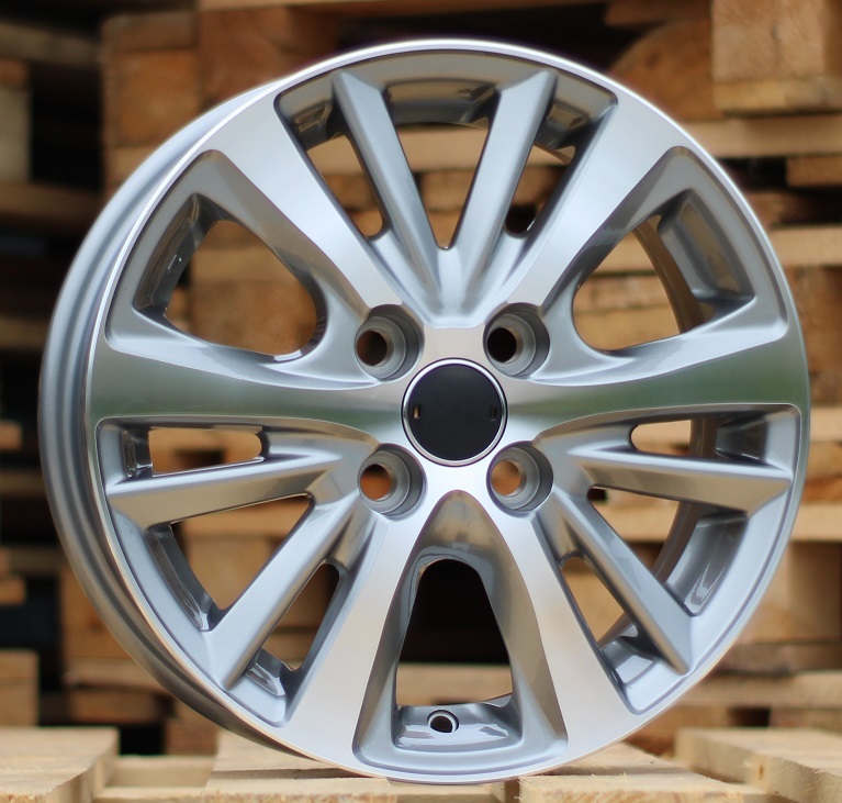 R14x5.5  4X100  ET  40  54.1  I6072  Grey Polished (MG)  For TOYOT  (K7)