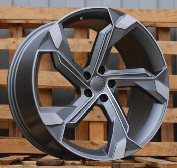 R22x9.5  5X112  ET  36  66.5  Y1201  (FBX150)  Grey Polished (MG)  For AUD  (Z6)  (HYBRID FORGED)