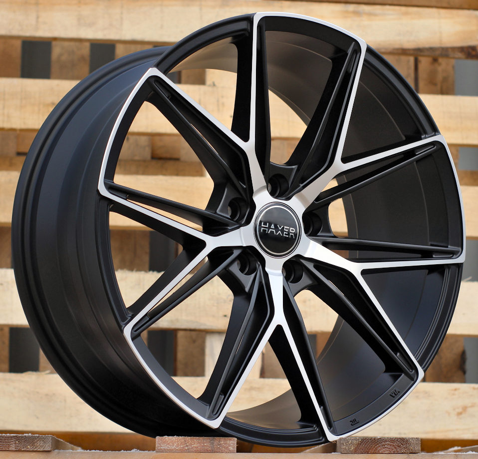 R19x8.5  5X114.3  ET  40  73.1  HX043  Black Polished Half Matt (MBHM)  For HAXER  (K4)  ((AKC 105 Eur))