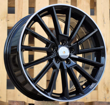 R18x8  5X112  ET  42  57.1  B5969  (IN0374)  Black+Polished Lip (BLPL)  For SKODA  (Z5)