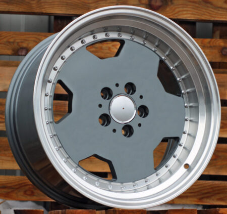 R17x9.5 5X112 ET 25 66.6 B5852 (BY1781) Graphite+Polished Lip (GRPL) For MER (Z1) (MONOBLOCK Style)