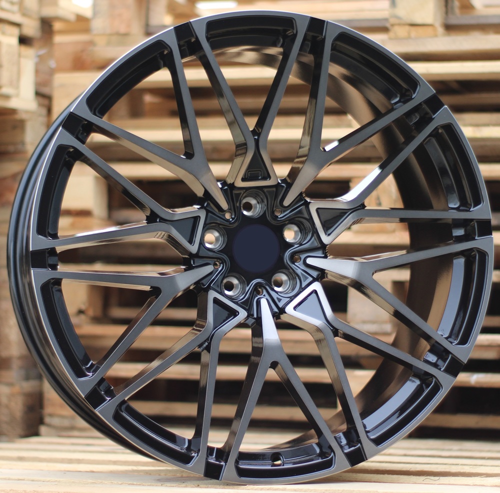 R22x9.5  5X112  ET  30  66.5  FBM30  Black+Tinted Face (BLTF)  For BMW  (K3)  (REAR+FRONT FORGED)