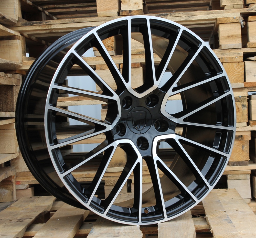 R22x10  5X130  ET  48  71.6  FE179  Black Polished+Powder Coating (MBPC)  For PORCH  (K7)  (Rear+Front)