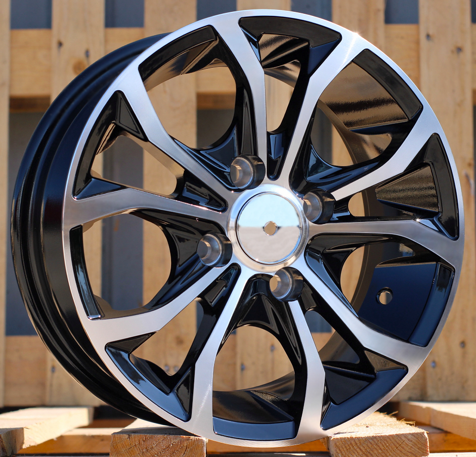 R13x5.5  4X100  ET  30  73.1  LU250  Black Polished (MB)  For RACIN  (K3)