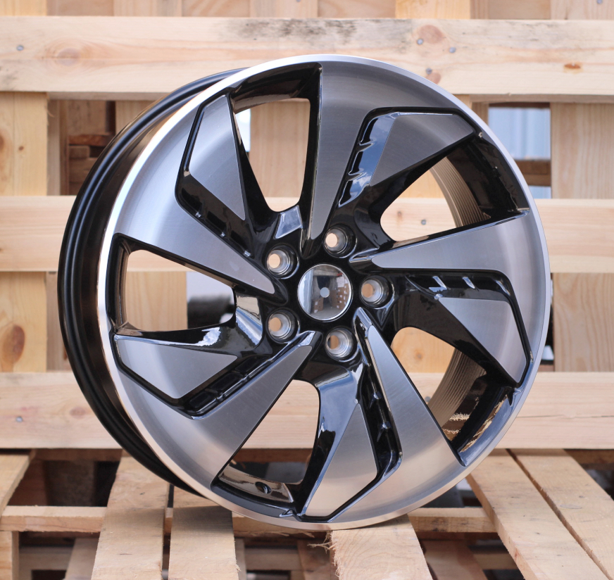 R18x7  5X114.3  ET  50  64.1  F5849  Black Polished+Powder Coating (MBPC)  For HOND  (K4)