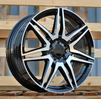 R19x8  5X112  ET  52  66.6  YF7075  Black Polished (MB)  For MER  (K7)  (HYBRID FORGED (1075 kg))