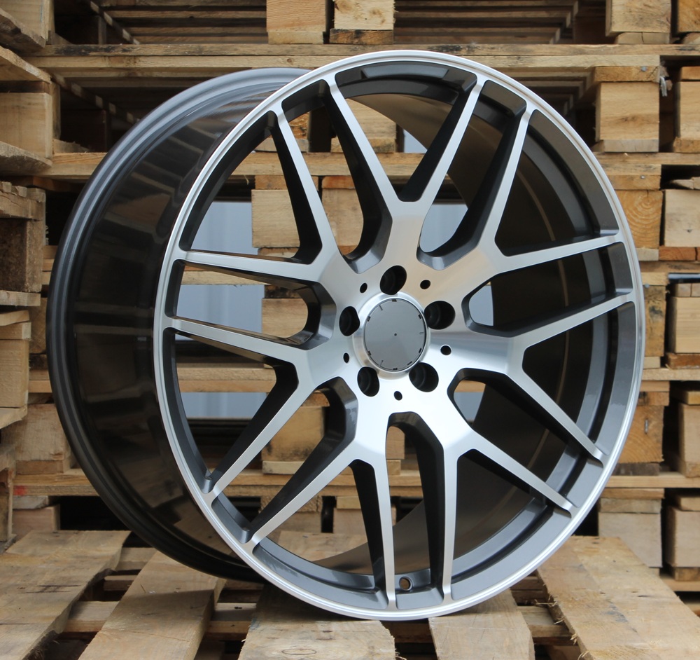 R21x10  5X112  ET  46  66.6  FE115  (HE762)  Grey Polished (MG)  For MER  (P1)