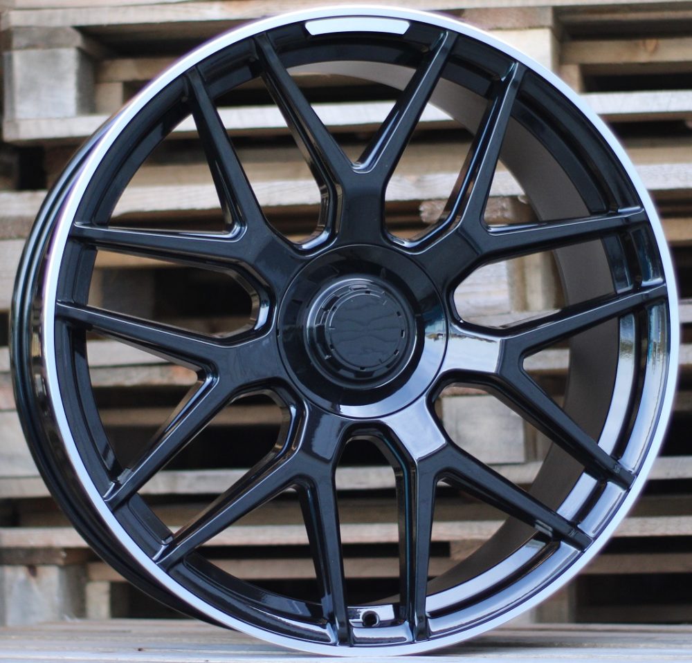 R22x10  5X130  ET  36  84.1  FE115  (HE762)  Black+Polished Lip (BLPL)  For MER  (P1)