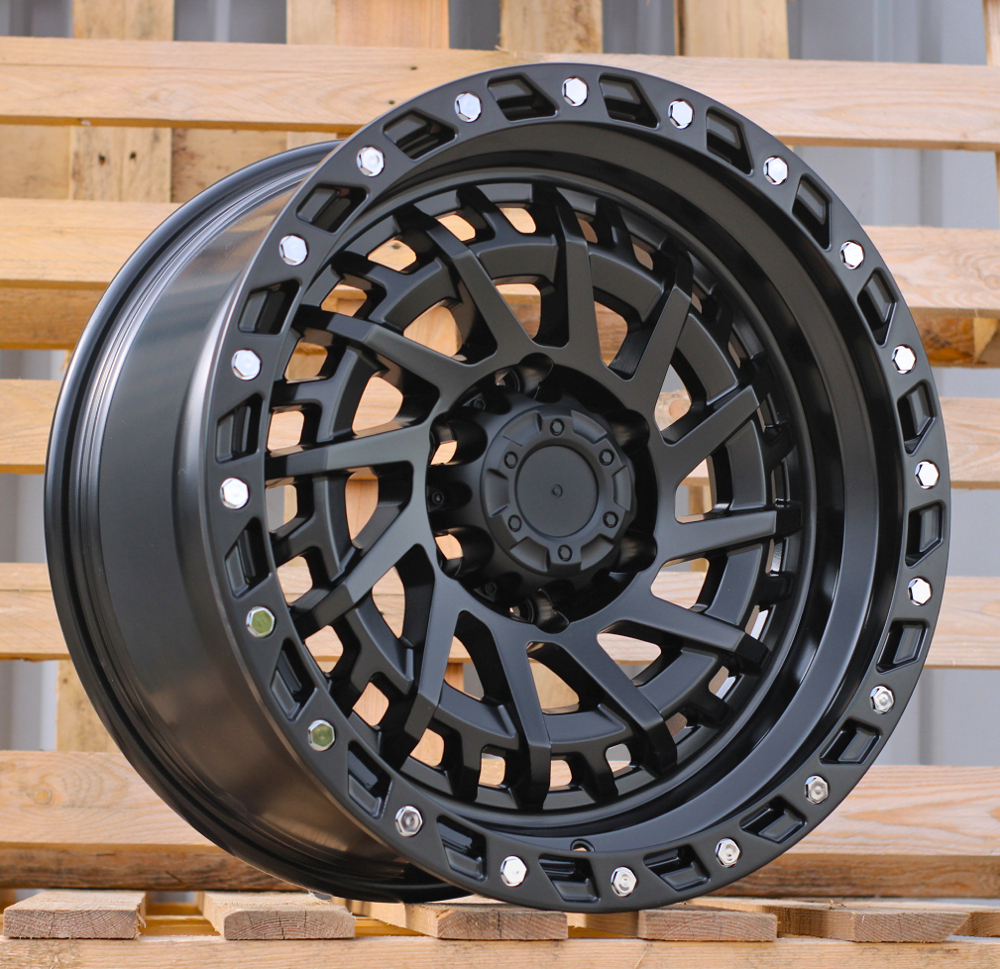 R17x9  6X139.7  ET  0  110.1  JT195  Black Polished (MB)  For 4X4  (K3)